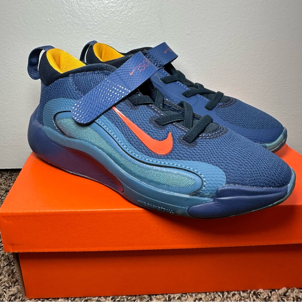 Nike Kids Navy and Orange Sneakers